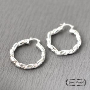 - Ship- Silver Twist The Ropes Earrings