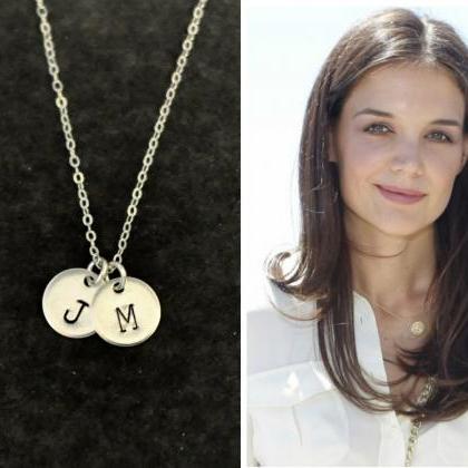 monogram jewelry, sterling Silver i..