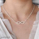 Silver Infinity Necklace, Everyday, Infinity..